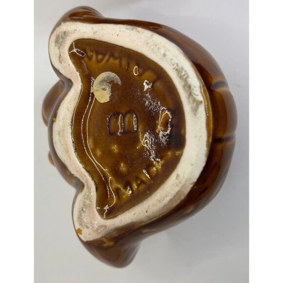 Vtg Ceramic Brown Bear Honey Jar Removable Head - Picture 8 of 8